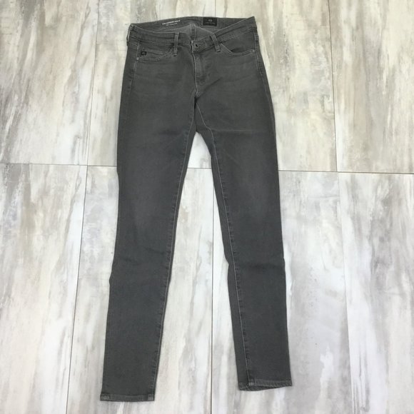 AG Adriano Goldschmied The Legging Ankle Super Skinny Grey Jean 24 - Picture 1 of 12